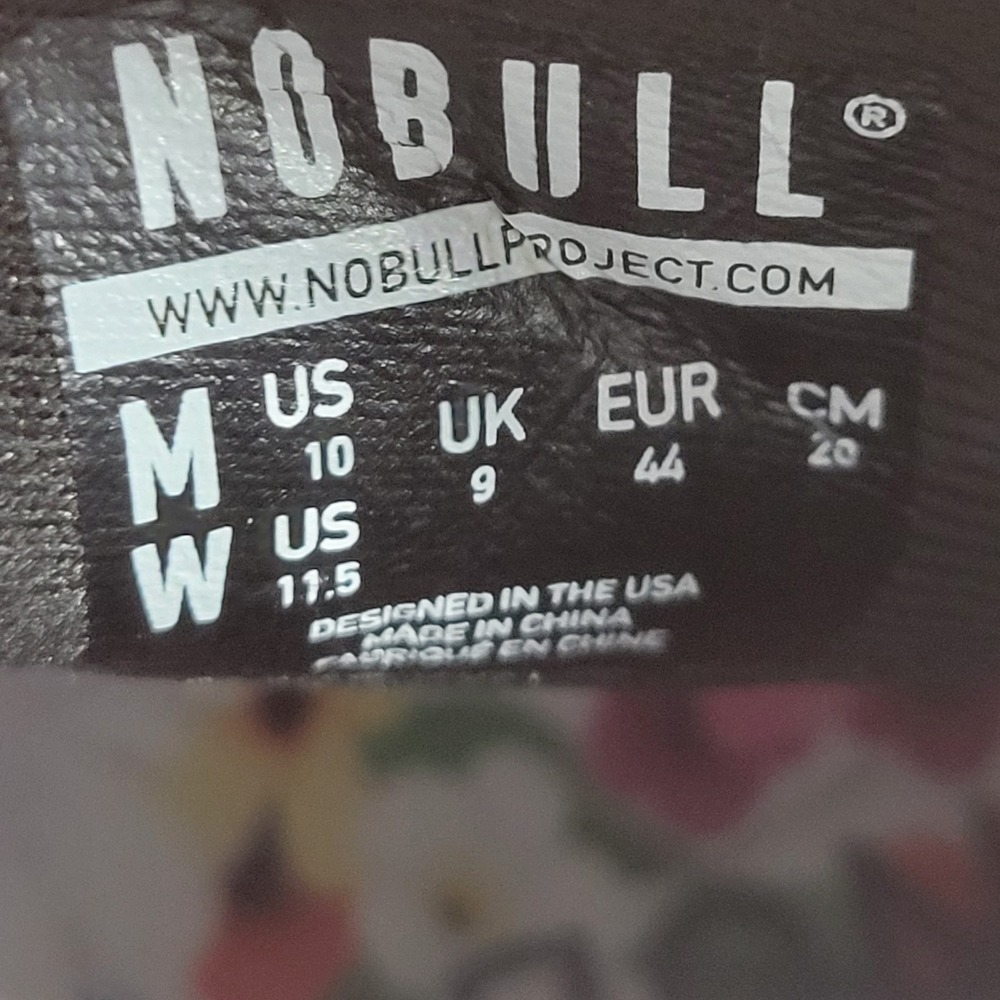 NOBULL Outwork High-Top Trainer Black Daisy Floral Men's Size 10 Rare CrossFit - Picture 11 of 13